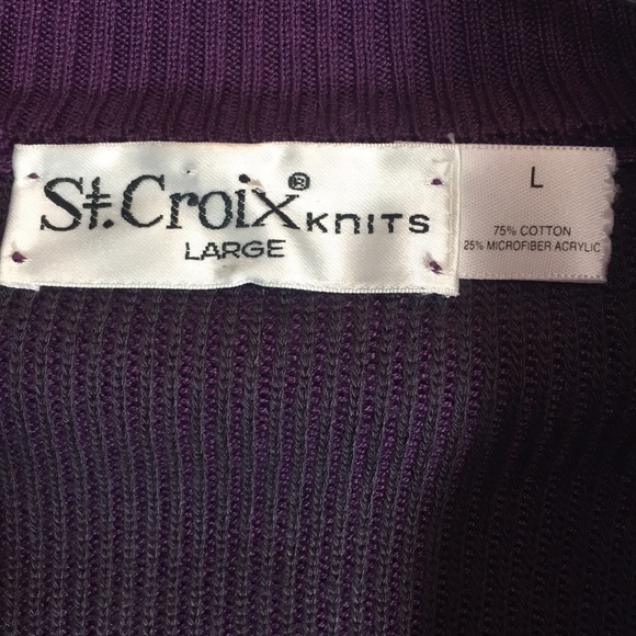 ST. CROIX KNITS Men’s Substantial Heavy Weight Long Sleeve Zip Front Sweater - Picture 14 of 16